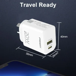 Pisen Dual Port 20W Fast Charger - Image 3