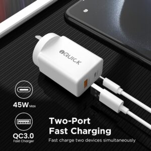 iQuick 45W Charger PD3.0+QC3.0 Dual Port 7 iQuick 45W Charger PD3.0+QC3.0 Dual Port - Image 4