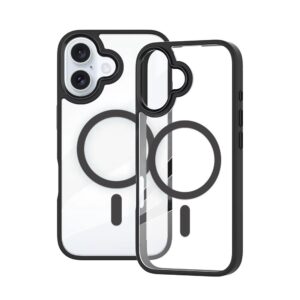 iPhone 17 Redefine Metal Camera Lens Transparent Case Cover With Magnetic Ring